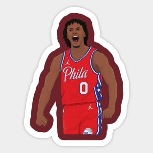 Tyrese Maxey Digital Illustration Sticker